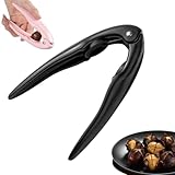 Generisch Kastanie Schneider, Maroni Schneider, Maronenschneider, Kastanienhalter, PP Maronizange, Kastanienschneider, Maronen Schneiders, Nussknacker, Nussknacker Walnüsse (Schwarz)