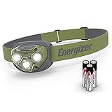 Energizer Stirnlampe LED, Superhelle Kopflampe für Camping, Outdoor und Wandern, Batterie Enthalten, Waldgrün