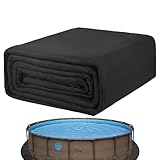 Générique Poolmatte, rund, für Spa, Poolboden, Schutzplane für den Boden, verhindert Durchstiche, verlängert die Lebensdauer der Auskleidung