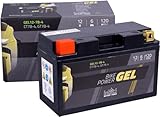 intAct - GEL MOTORRADBATTERIE Bike-Power GEL12-7B-4. Ersetzt YT7B-BS, YT7B. Batterie 12V 6Ah 120A. Maße: 150x65x94mm