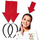 Uonlytech 2 Stück Pfeilspitze Haarreifen Lustiges Haarband für Kostümparty Robustes Material Haarband für Erwachsene und Kinder Cosplay Zubehör für Weihnachten