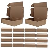 NUOBESTY 25er Boxen Flugzeugkarton Flugzeugkisten Umzugskartons Versandkartons Für Kleine Unternehmen Bastelboxen Flache Versandkartons Express-boxen Papier Brown