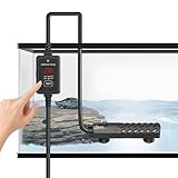 HOSPAOP Aquarium Heizung 100W – Heizstab Aquarium mit Thermostat & Übertemperaturschutz, Tauchheizung für Süß- & Meerwasser, Tauchsieder für Aquarium & Terrarium, Heizstab für Aquarien bis 50L