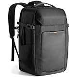 Inateck 38L Reiserucksack TSA-freundlich Handgepäck Rucksack Damen Herren Laptop-Rucksack für 17 Zoll Laptop, Flug Genehmigt Wasserabweisend Kabinenrucksack mit separatem Schuhfach, Schwarz