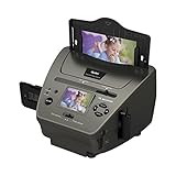 Rollei PDF-S 340 - Multi Scanner für Dias, Negative und Fotos mit 14 Megapixel und 6,0 cm (2,4”) LTPS LCD Farbmonitor, inkl. vielen Zubehör - Schwarz