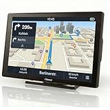 Elebest City 90 – 9 Zoll GPS Navi für Auto, LKW & Wohnmobil | Europa-Karten (52 Länder) mit Updates, Radarwarner, Fahrspurassistent, Bluetooth, POI-Datenbank & Freisprecheinrichtung