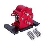 Für LCG Cheater Rigs Für SCX10 Für Capra PRO 1/10 CNC Aluminium Dual Transmission Dig Overdrive Getriebe RC Crawler Auto Upgrade Teile RC Auto Ersatz Teile(Red)