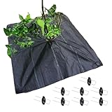 Niesel Unkrautschutzgewebe – Unkrautvlies mit Heringen für Abdeckung von Obstbäumen, für Kunstrasen, Erosionskontrolle an Hängen, Terrasse, Kieswegen und Blumenbeeten