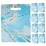 Veemoon 10 Stück Teiliges Große Geschenkpapier Taschen mit Henkel Farbige Handtaschen mit Marmor Muster Stabile Papiertüten für Partygeschenke Geburtstags Mitgebsel Praktische Tragetaschen