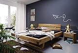 möbelando Balkenbett Bettgestell Ehebett Doppelbett Massivholbett Bett Long Beach II 140x200 cm