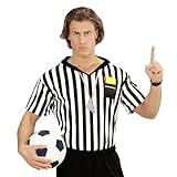 W WIDMANN MILANO Party Fashion - Kostüm Schiedsrichter, T-Shirt, Fußball, Faschingskostüm, M/L (50 - 52 DE)