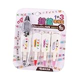 Gadpiparty 4 Stück Teiliges Set Druck Stil Korrekturband für Schule Büro und Zuhause Sichere Anwendung Einfach zu Bedienen für Korrekturen und Nachfüllung