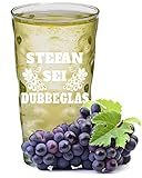 Dubbeglas mit Gravur 0,5 Liter/Name soi-sei-ihr Dubbeglas