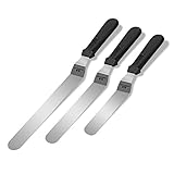G.a HOMEFAVOR Konditor Torten Winkelpalette Set, 10'' Streichmesser, 8'' Tortenmesser, 6'' Glasurmesser, Professionelle Kuchen Dekorieren Werkzeuge