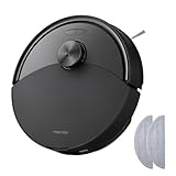 roborock Q10 S5-Set Saugroboter mit Wischfunktion, 10.000 Pa Saugkraft, Dual Anti-Tangle System, Auto Lifting Mopping, Ideal für Tierhaare&Teppiche&Hartböden (Schwarz)