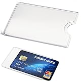 ChaneeHann 15 x Scheckkartenhülle Transparente EC-Kartenhülle Kreditkartenhülle Bankkartenhülle Kartenschutzhülle EC Karten Schutzhülle für Kreditkarten Ausweis