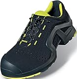 Uvex Sicherheitshalbschuh/Arbeitsschuh 8514 S1P, Schwarz/Lime, 43 EU