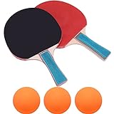 Gatuida Pong-Paddel-Sets Professionelle Tischtennisschläger Bälle Spielzubehör für Erwachsene Und Kinder Indoor Outdoor