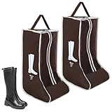 2 Stück Stiefeltasche Reitstiefel Schuhbeutel Schuhtasche Reitstiefeltasche Reittasche Stiefelspanner Reitstiefel Schuhtasche Reise mit Tragegriff Oben für Zuhause und Reisen