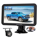 PARKVISION Rückfahrkamera Auto mit Nachtsicht, Rückfahrkamera Nachrüsten System mit 7' LCD Auto Monitor, Rückfahrkameras Kabel 12V-24V für Wohnmobil, Wohnwagen, LKW, PKW, SUV, Pickups