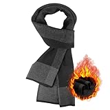 HIYATO Schal Herren, Merino Winterschal für Herren, 30%...