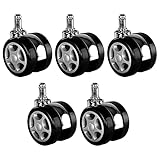 5Pcs Universal Stumm Caster Stühle Nylon Ersatz Swivel Gummi Rollen Räder Möbel Hardware