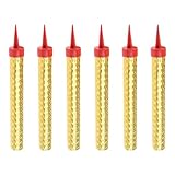 Eisfontäne 15 cm x 6 Stück | 50 Sek. Brenndauer | Tortenfontäne Tischfeuerwerk Sprühkerze Wunderkerze für Verlobung Hochzeit Geburtstag Kinder und Deko für Kuchen Torten Flaschen