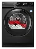 AEG Wärmepumpentrockner 9 kg, Serie 7000 SensiDry - Schonendes & Energiesparendes Trocknen, C, Mengenautomatik, Schontrommel, Weniger Bügelaufwand, Knitterschutz, Dunkelsilber, TR7TS75690