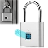 Vorhängeschloss Fingerabdruck, USB-Aufladung Schloss mit Fingerabdruck, Wetterfest Vorhängeschloss mit Fingerabdruck, Fingerabdruck Schloss für Fitnessstudio, Gepäck, Lagerhäuser, Spind