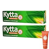 Kytta Schmerzsalbe bei Schmerzen und Schwellungen, Muskelschmerzen, Kniegelenkschmerzen, Zerrungen Verstauchungen I mit Beinwell Extrakt I Sparset mit Pharma Perle give-away (2 x 150g)