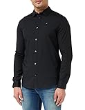 Tommy Jeans Herren Hemd TJM Original Langarm, Schwarz (Tommy...