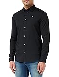 Tommy Jeans Herren Hemd TJM Original Langarm, Schwarz (Tommy Black), XL