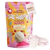 Star Candies Gefriergetrocknetes Hartkäse-Eis mit Preiselbeeren | Gefriergetrocknete Süßigkeiten | Freeze Dried Candy | Weltraum- und Astronauten-Snack | Geburtstags- oder Party (50 g)