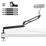 Mikrofon Arm Niedrig Profil, TONOR Low Microphone Boom Arm Auf/Ab voll verstellbar für Gaming Podcasting, Mikrofonarm Ständer Halterung für Hyper X Blue Yeti Rode Elgato Microfono T20LP