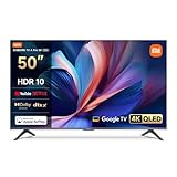 XIAOMI A Pro, 50' (127 cm), 4K UHD QLED, Smart TV, Google TV, Triple Tuner DVB-C/S/S2/T/T2, HDR10, Game Boost 120Hz, MEMC, Sprachsteuerung mit, 2+8GB, Kompatibel mit Apple Airplay & Google Cast