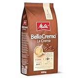 Melitta BellaCrema La Crema Ganze Kaffee-Bohnen 1kg, ungemahlen, Kaffeebohnen für Kaffee-Vollautomat, mittlere Röstung, geröstet in Deutschland, Stärke 3