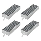 Opatiny 4er-Pack Aktivkohle für Dunstabzugshauben-Ersatzfilter HZ9VRCR0 und HEZ9VRUD0 Serie, 193 x 75 x 35 mm, Weiß und für Schwarzgrau