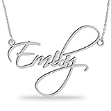 JOELLE JEWELRY Personalisierte Namenskette Silber Kette mit Namen Halsketten Schmuck Geburtstags Geschenkegeschenke für Frauen Damen Mädchen Mutter, Muttertag, Weihnachten