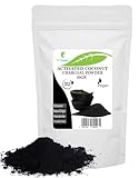 Aktivkohlepulver - 50 gr - Verwendung in Masken, Packungen, Peelings, Peeling-Formulierungen, Farbstoffen für Seifen, Make-up-Formulierungen wie Mascara, Lidschatten, Eyeliner