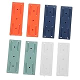 jojofuny 8 Stück Teiliges Selbstklebendes Steckdosenhalter Wandbefestigung ohne Bohren Starker Halt für Haushalt Büro Küche Farbiges Weiß Grün Blau Orange