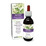 Mutterkraut (Tanacetum parthenium) Kraut mit Blüten Alkoholfreier Urtinktur Naturalma - Flüssig-Extrakt Tropfen 120 ml - Nahrungsergänzungsmittel - Veganer