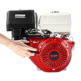 4-Takt 15 PS Benzinmotor Kartmotor Industriemotor Standmotor Luftkühlung 420cc, mit Luftfilter und Dichtungsöl Port, FüR Wasserpumpen, Vibratoren, Generatoren, Puffer, 3000-3600rpm, 43.5 * 45cm