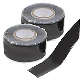 OSALADI 2 Stück Wasserdichtes Reparaturband Selbstverschweißendes Dichtband für Wasserrohrlecks PVC Klebeband Kalt und Hitzebeständig Rohrabdichtung für Stahl Kupfer Edelstahl