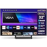 Antteq Smart TV 32 Zoll Bluetooth (Fernseher 80 cm),Voice Remote Control,HD,Triple Tuner(DVB-T2/S2/C),App Store,DAZN,UVM,WLAN,Hotelmodus (V32-AH3Q1L-BT)