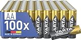 VARTA Batterien AA,Power on Demand, Alkaline, 1,5V, Vorratspack in umweltschonender Verpackung, ideal für Computerzubehör, Smart Home Geräte, Made in Germany [Exklusiv bei Amazon],100 Stück