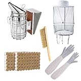 HunterBee Bee Hive Smoker Imkereiausrüstung,Imkerei-Werkzeugset,Bienenstock-Raucher,Imkerzubehör für Imkereibedarf, Smoker Bienen for Beekeeping