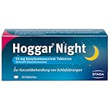 Hoggar Night – Schlaftabletten zur Hilfe beim Einschlafen und bei akuten Schlafstörungen – Gut verträglich, für erholsamen Schlaf – 1 x 20 Tabletten