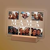 Yuweli® Fotobild Geschenke für Mama personalisierte...