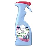 Febreze Textilerfrischer Spray Desinfektion Pinke Nelken 375ml, entfernt 99,9 % der Bakterien und Gerüche aus nicht maschinenwaschbaren Textilien und hinterlässt einen leichten Frischeduft