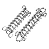 FUTUREORYY Stoßdämpfer Hundeleine 2 Stück aus Edelstahl 304 Federleine mit Zugfeder für Hundetraining und Camping Robuste Bungee Leine für Aktive Hunde